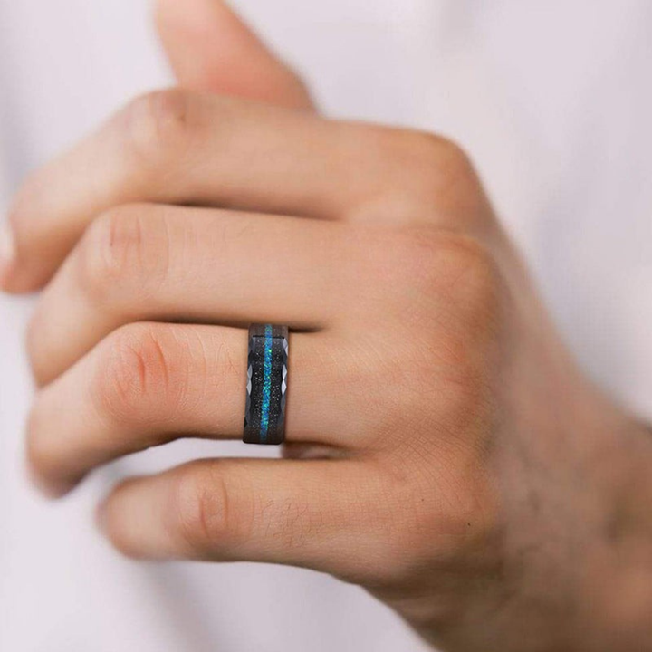 Zephyros™ Men Rings – Cosmic Depth, Celestial Precision