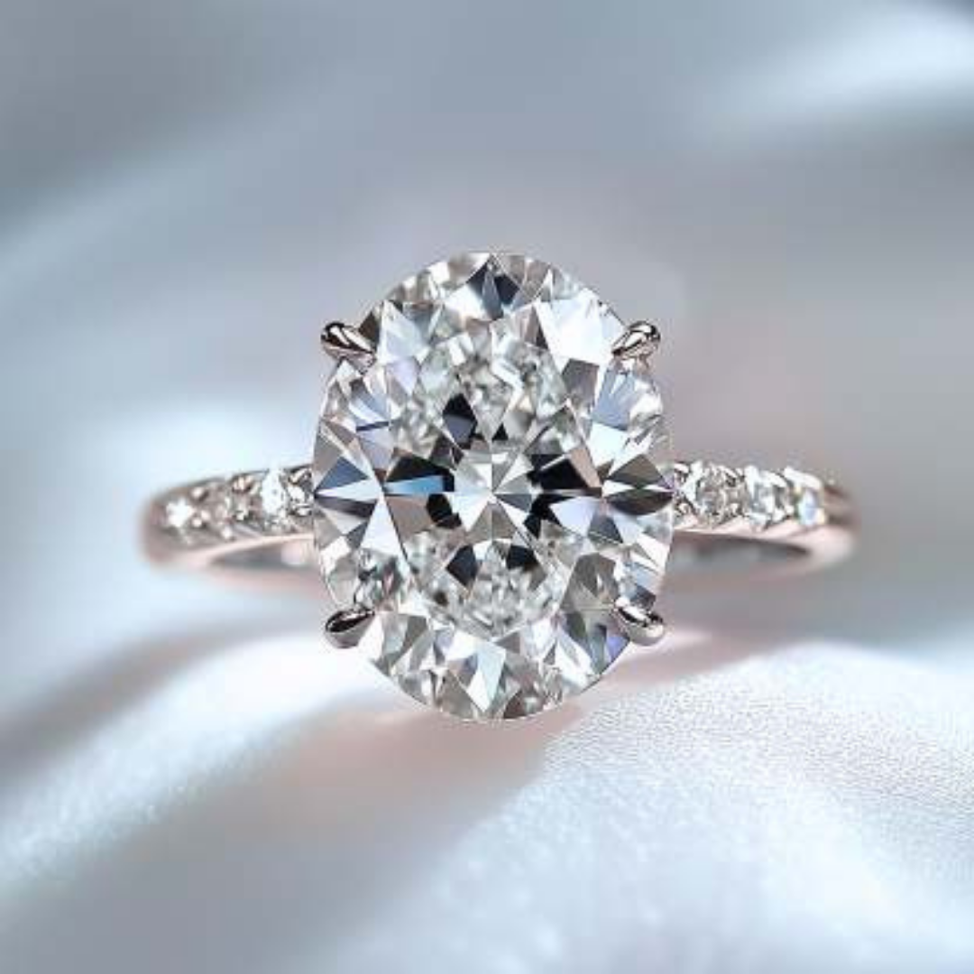 Celestial Drift Ring™ Colored Gem Stone – Orbiting Light with Timeless Grace
