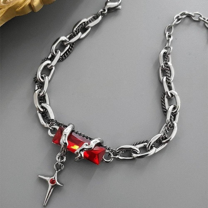 Saint Martin Ontario Bracelet™ Men Jewelry – Zircon Chain Bracelet with Cross Pendant
