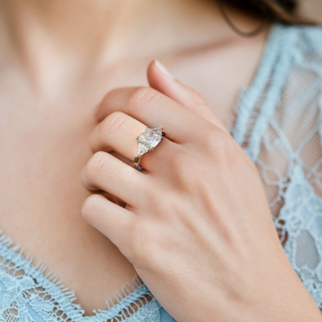 Solitaire Moissanite Ring™ Colored Gem Stone – Bold Brilliance, Pure Elegance