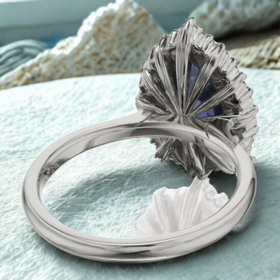 Sapphire Serenade Ring™ Luxury Ring – Royal Allure in Brilliant Blue