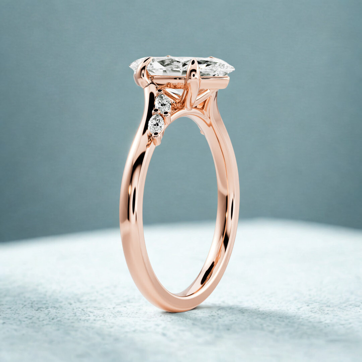 Velvet Crown Ring™ Luxury Ring – Rose Gold Elegance in Every Detail