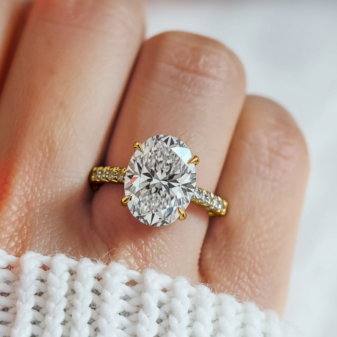 Celestial Drift Ring™ Colored Gem Stone – Orbiting Light with Timeless Grace