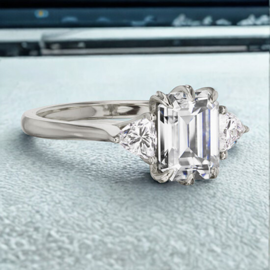 Radiant Veil Ring™ Luxury Ring – Refined Fire in a Crystal Frame