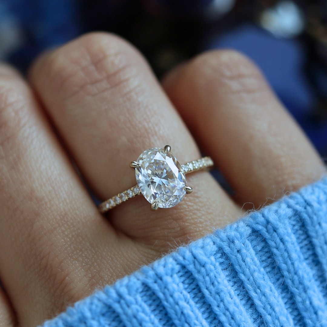 Starry Silk Ring™ Colored Gem Stone – Silver Sparkle with a Graceful Glow