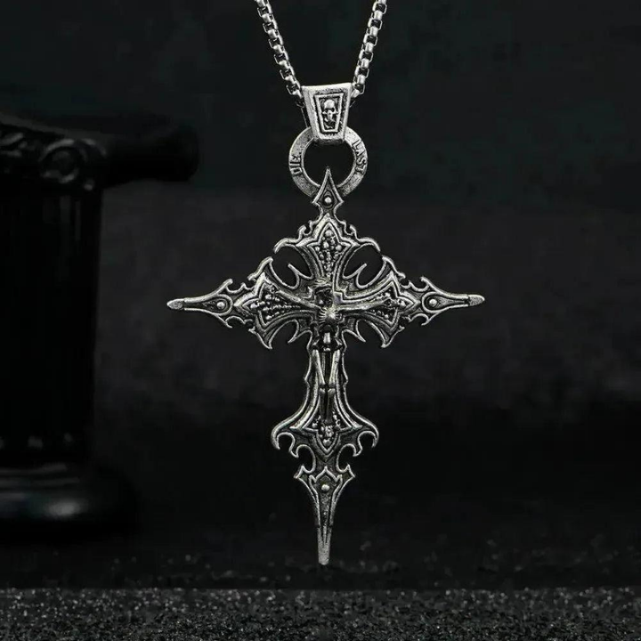 Saint Martin Sacramento Necklace™ Men Jewelry – Retro Gothic Nail Cross Pendant