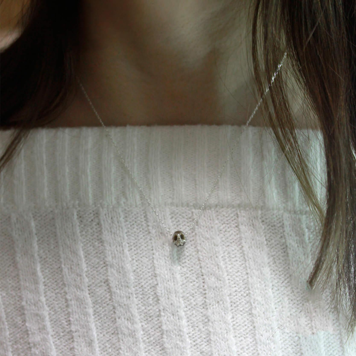 Minimalist 4A Pearl Skull Necklace™ Skull Accessories – Quiet Power in Sculpted Detail