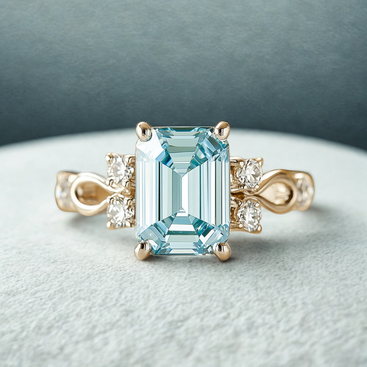 Mystic Drift Ring™ Colored Gem Stone – Emerald Sparkle with Eternal Elegance