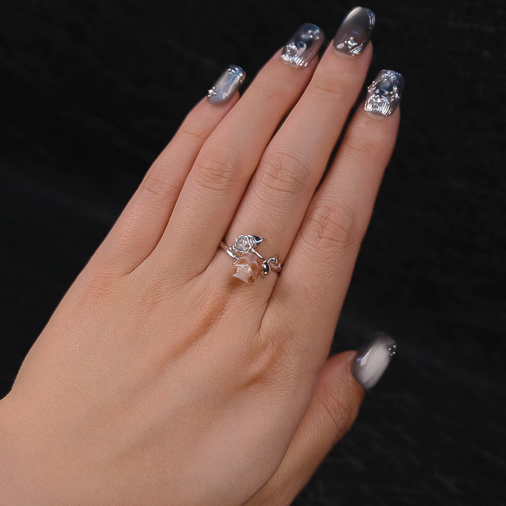 Rose Pearl Skull Ring™ Skull Accessories  – A Love Letter to Beauty and Mortality