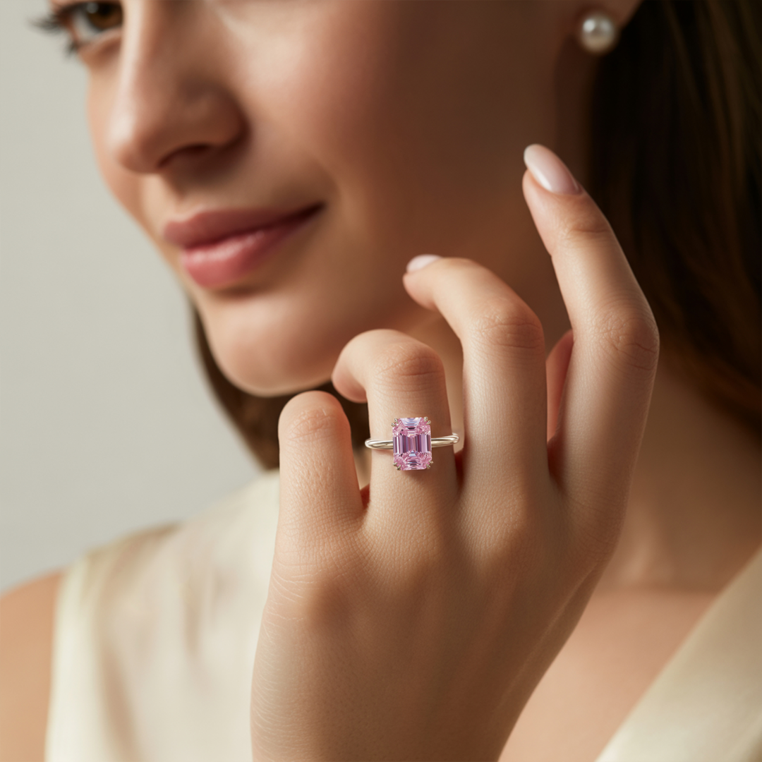 Rosé Dream Ring™ Colored Gem Stone – Bold Pink Gemstone Statement Ring