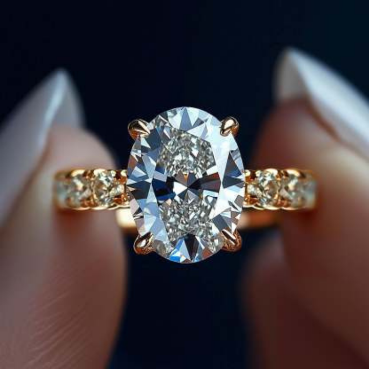 Arctic Gleam Ring™ Colored Gem Stone – Pure Fire in an Icy Frame