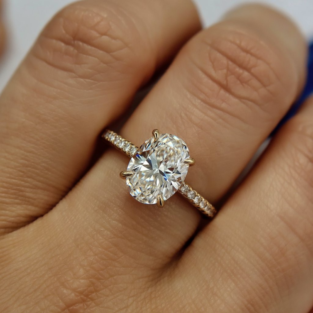 Aurora Still Ring™ Colored Gem Stone – Golden Light, Eternal Spark