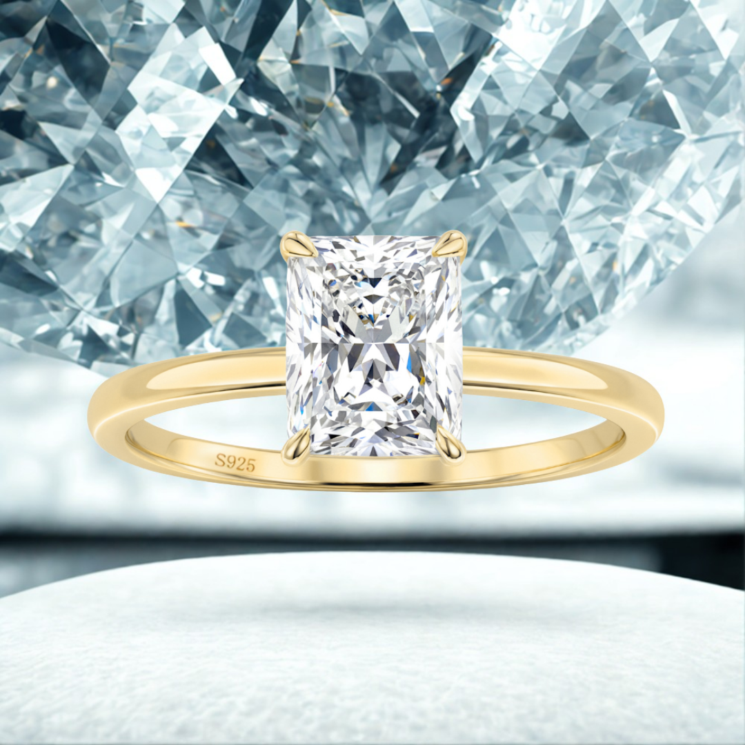 Eclipsed Grace Ring™ Colored Gem Stone – Quiet Luxury with Timeless Allure