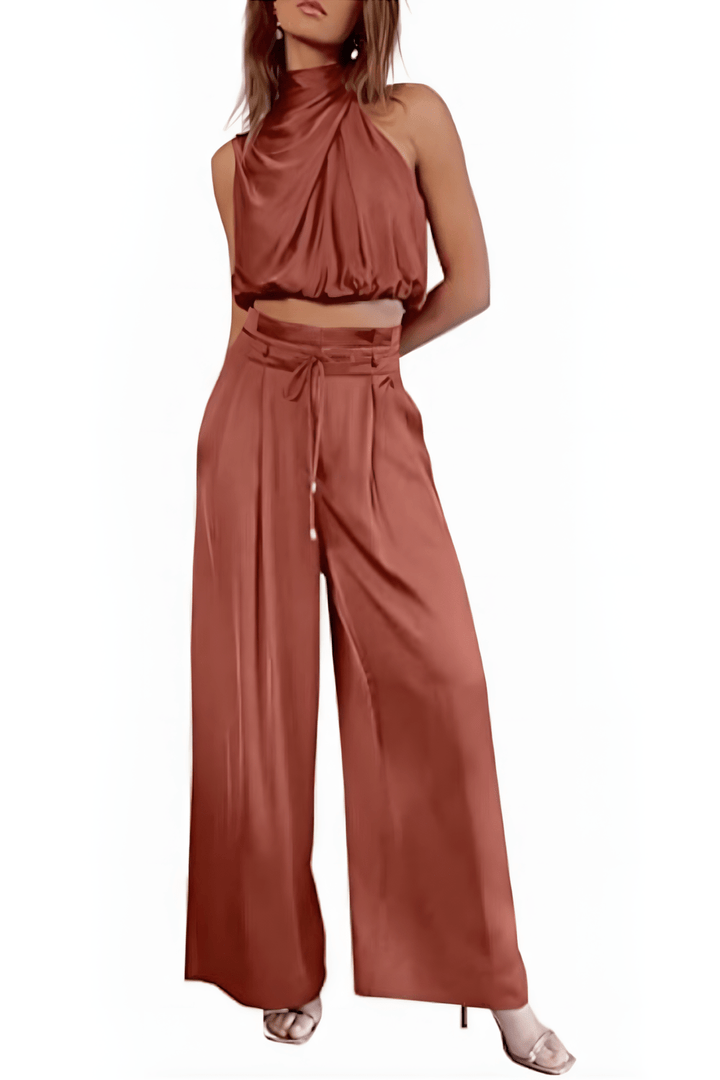 Brittany – Stylish Silk Summer Ensemble for Women