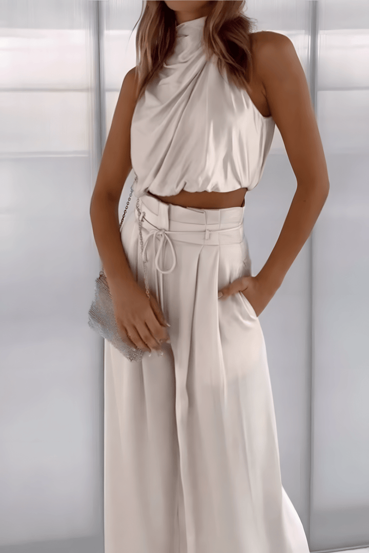 Brittany – Stylish Silk Summer Ensemble for Women