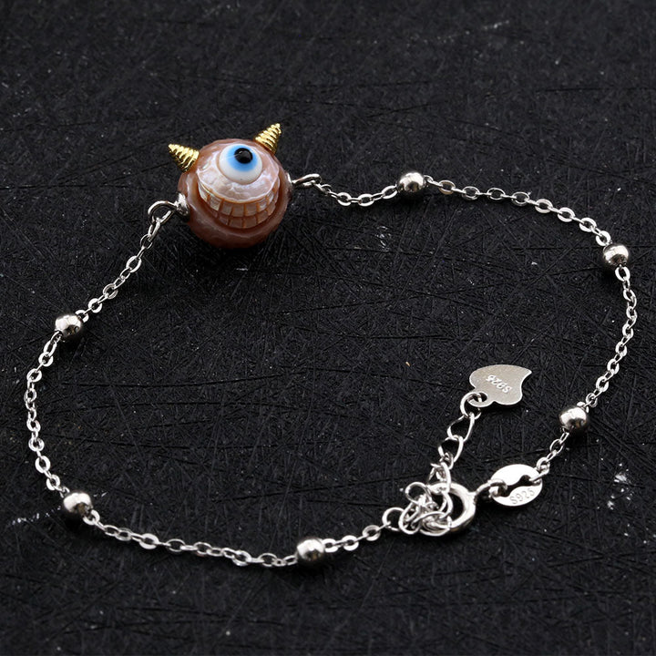 Hand Carved Monster Pearl Bead Necklace™ Skull Accessories  – Playful Whimsy Meets Natural Elegance