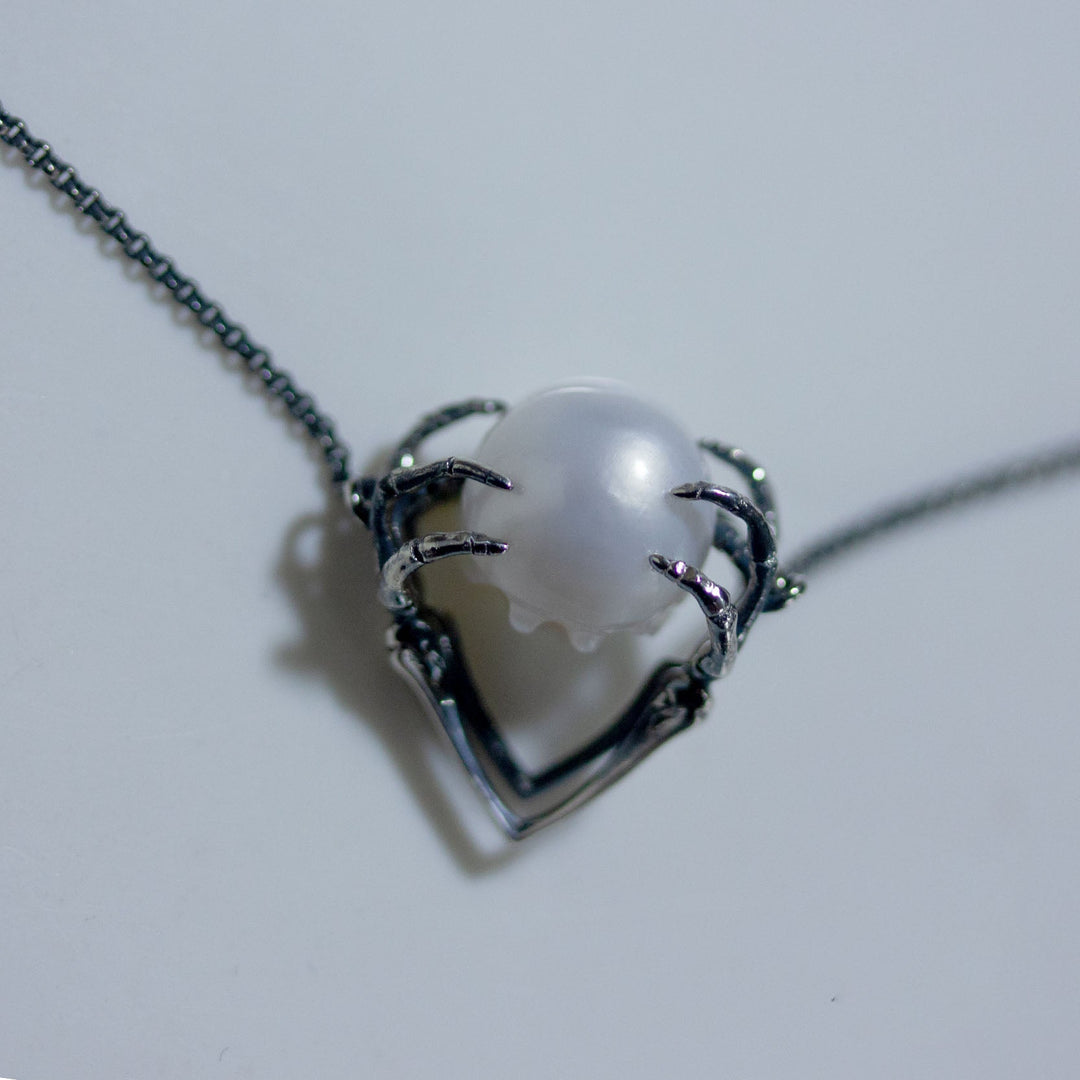 Hands on Head Skull Cranium Necklace™ Skull Accessories – Bold Gothic Expression with Emotional Depth