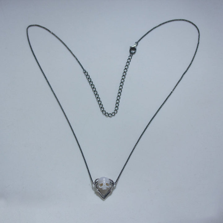 Hands on Head Skull Cranium Necklace™ Skull Accessories – Bold Gothic Expression with Emotional Depth