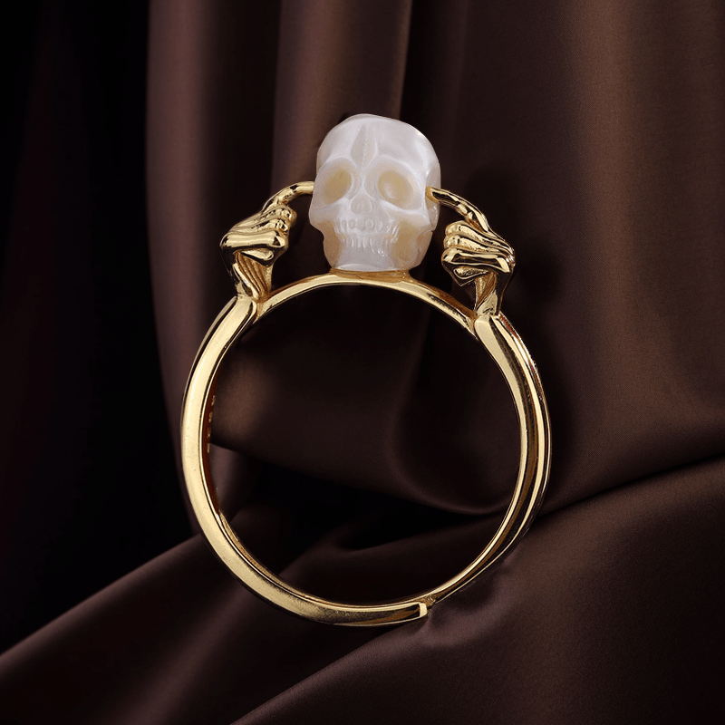 Hear No Evil Pearl Skull Ring™ Skull Accessories  – A Symbol of Inner Silence