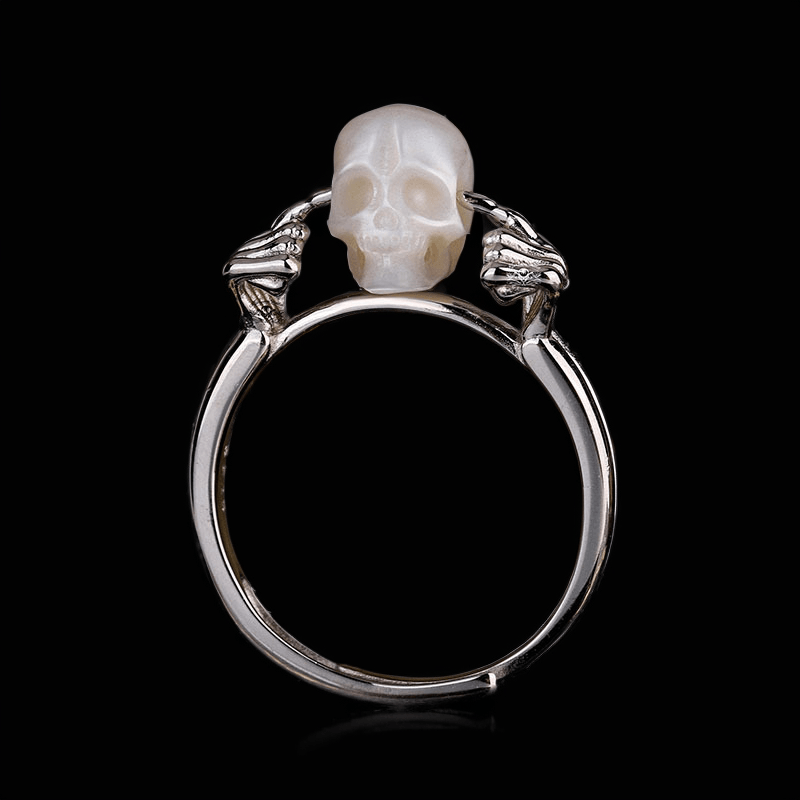 Hear No Evil Pearl Skull Ring™ Skull Accessories  – A Symbol of Inner Silence
