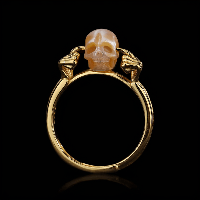 Hear No Evil Pearl Skull Ring™ Skull Accessories  – A Symbol of Inner Silence