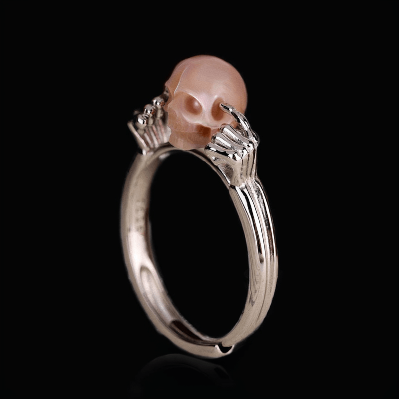Hear No Evil Pearl Skull Ring™ Skull Accessories  – A Symbol of Inner Silence