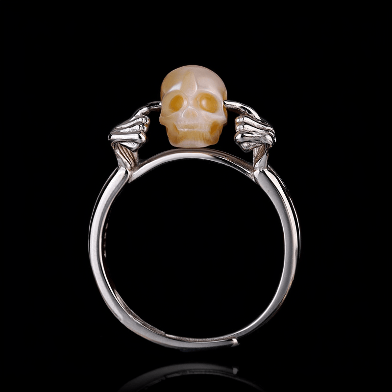 Hear No Evil Pearl Skull Ring™ Skull Accessories  – A Symbol of Inner Silence