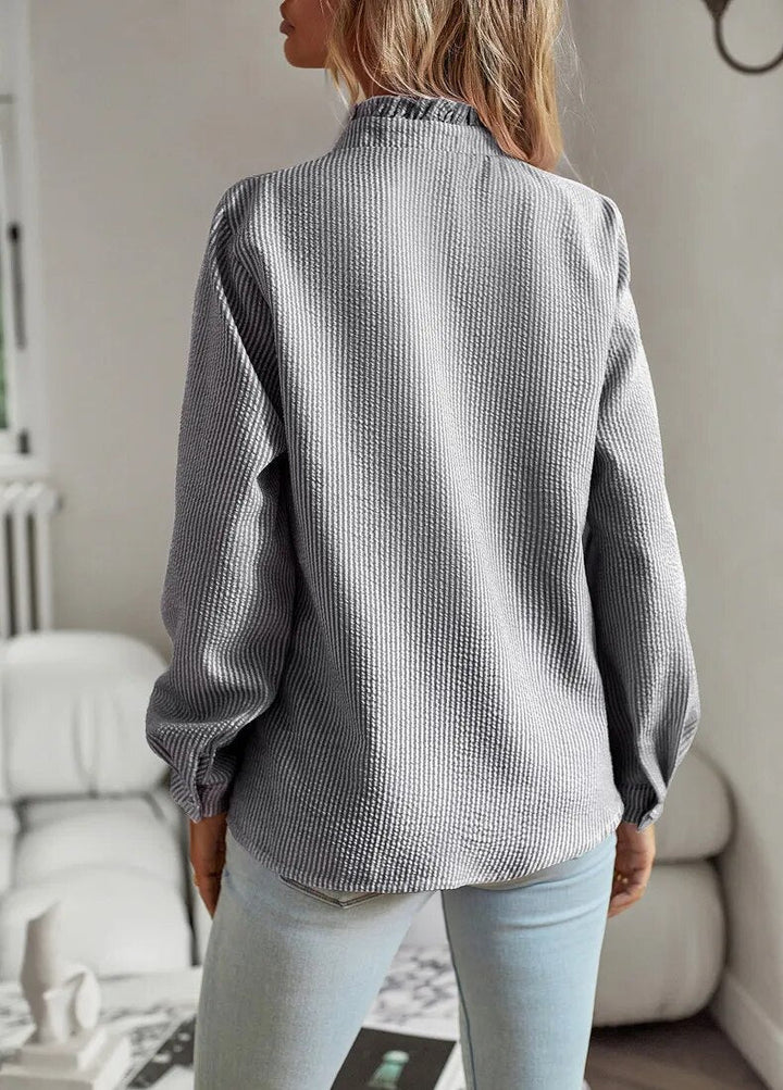 Aurora™ WBC| Ruffle Long Sleeve Shirt