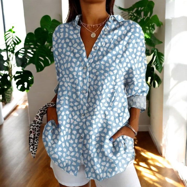 Carla™ WBC| Vintage Floral Print Blouse