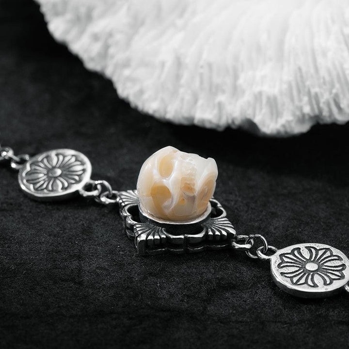 Chrome Heart Pearl Skull Chain Bracelet™ Skull Accessories  – For the Bold & Iconic