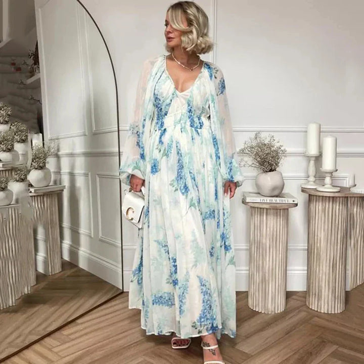 Nora WD– Blue Ocean Maxi Dress