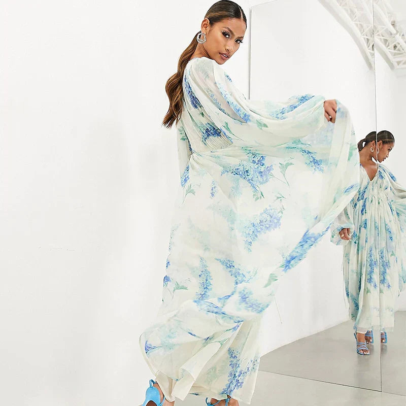 Nora WD– Blue Ocean Maxi Dress
