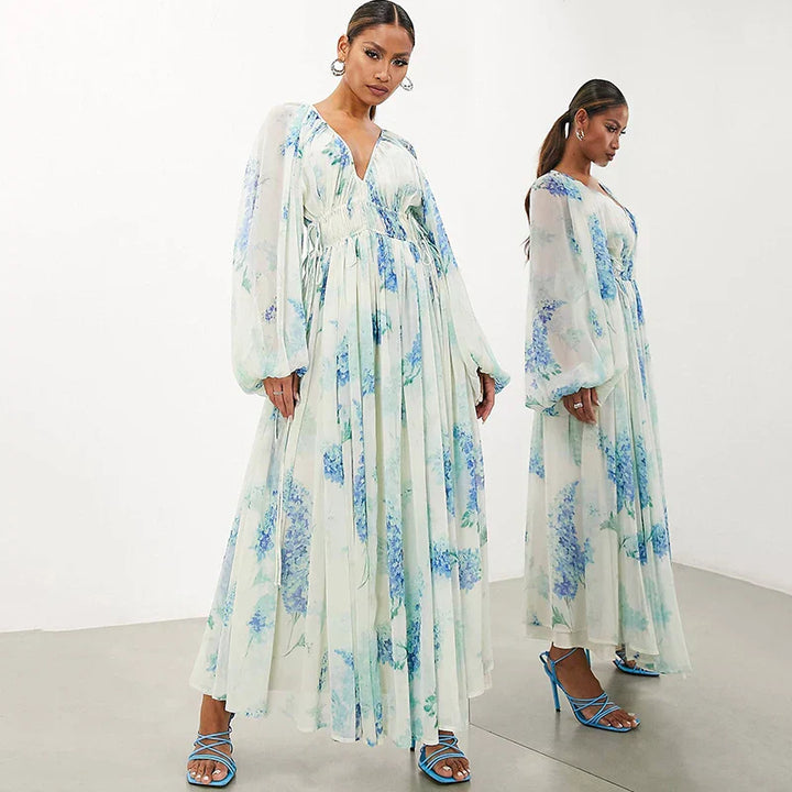Nora WD– Blue Ocean Maxi Dress