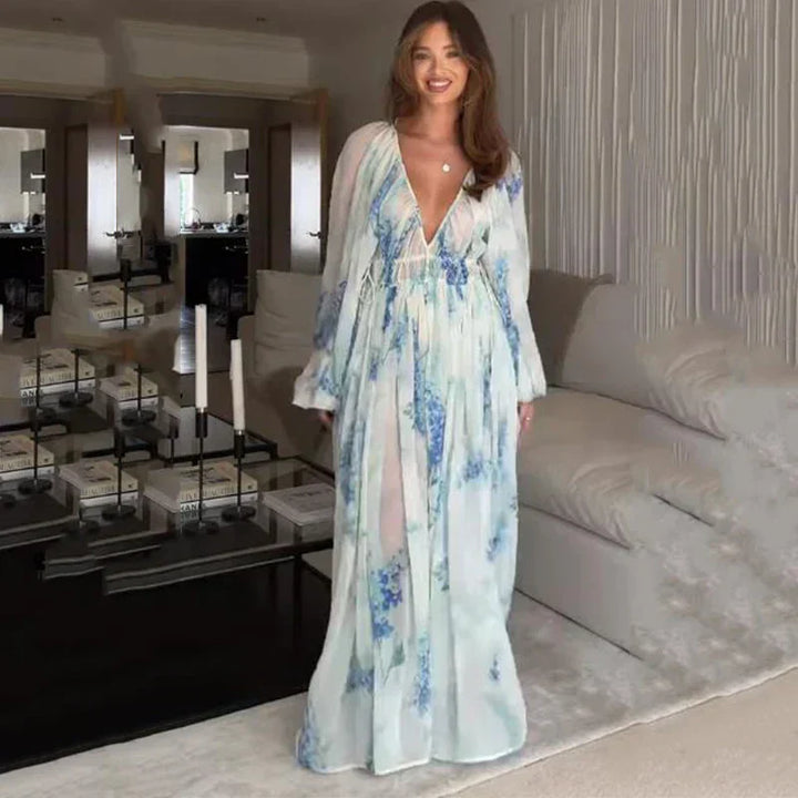 Nora WD– Blue Ocean Maxi Dress