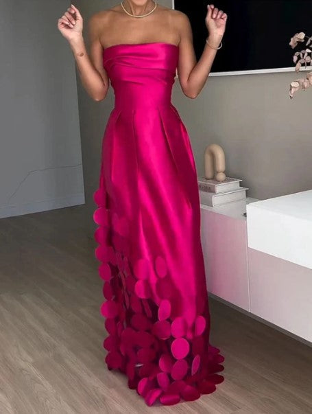 Marina WD| Long Sheath Circle Dress