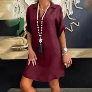 Maya™ - Casual Linen Dress