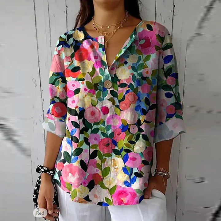 Meredith™ WBC| Chic Floral Blouse
