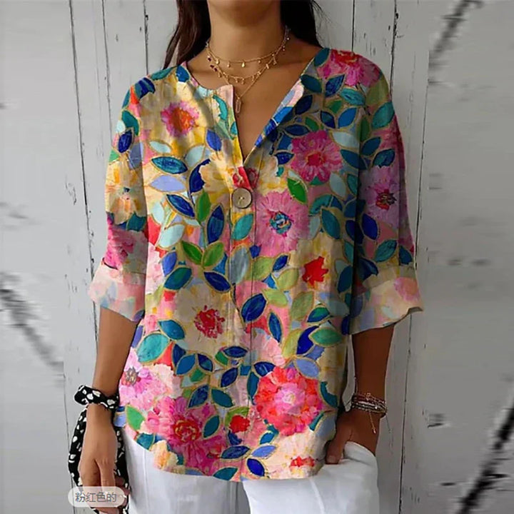 Meredith™ WBC| Chic Floral Blouse