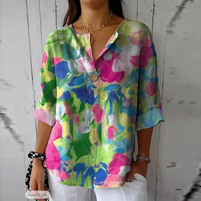 Meredith™ WBC| Chic Floral Blouse