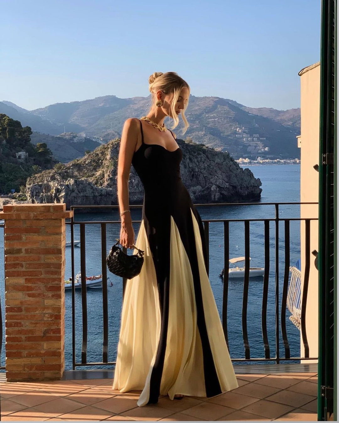 Eliana WD | Paneled Maxi Dress