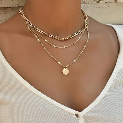 Vintage Glow™ Retro Western Style - Simple Gold Multi-layer Necklace