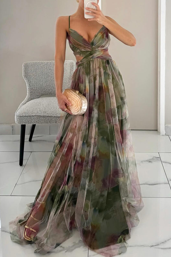 Brinley | Enchanting Maxi Dress with Floral Print