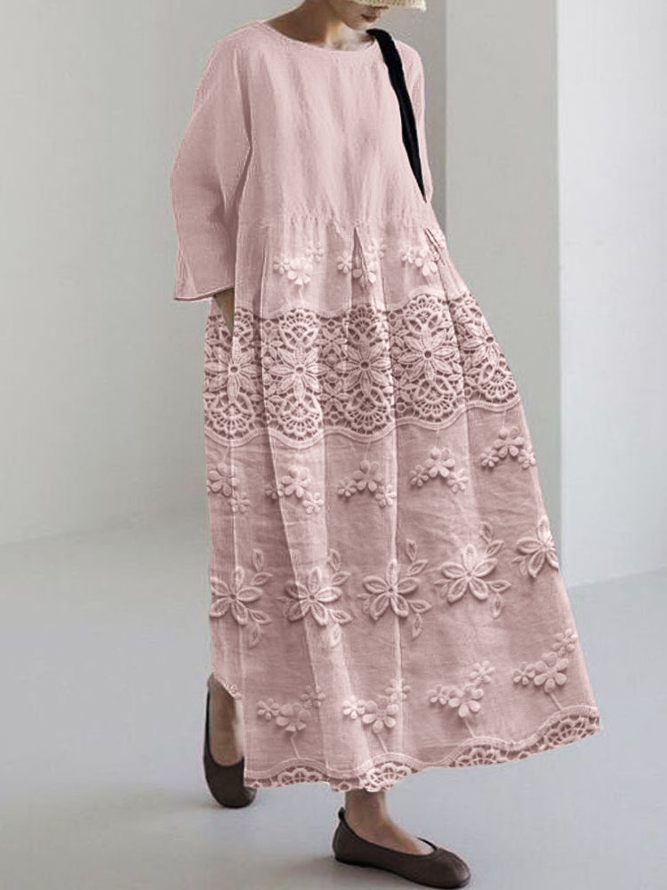 Thalina™ Newest Arrivals – Lace Printed Dress