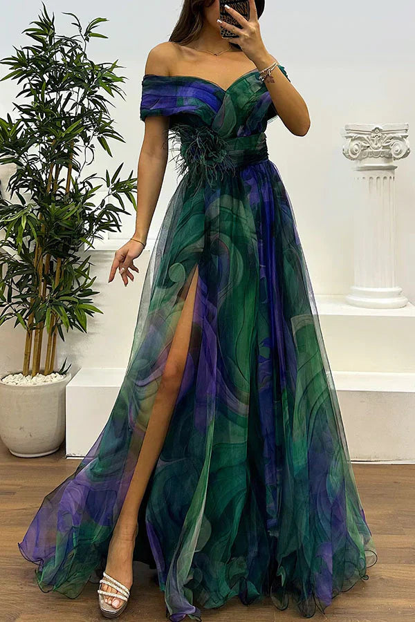 Juliet WD– Elegant Off-Shoulder Maxi Dress