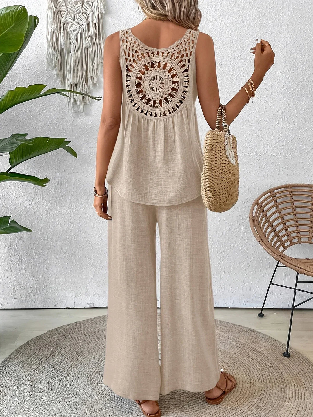 Cecily | Stylish Sleeveless Tank Top & Pants Set