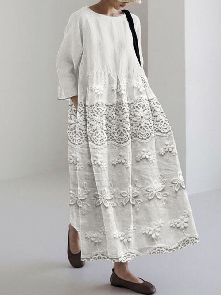 Thalina™ Newest Arrivals – Lace Printed Dress