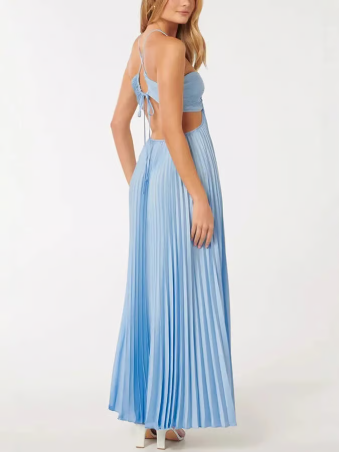 Tansy WD- Summer Glow Halter Maxi Dress