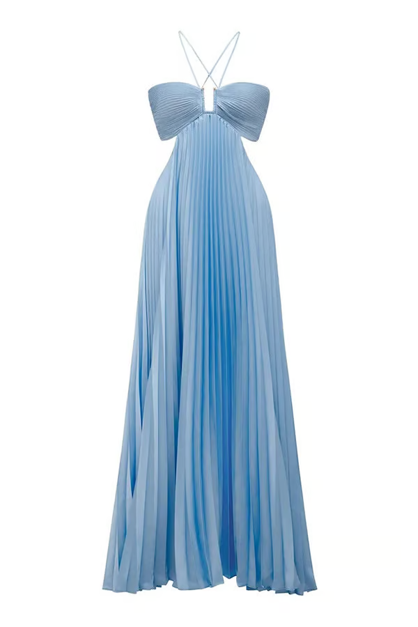 Tansy WD- Summer Glow Halter Maxi Dress