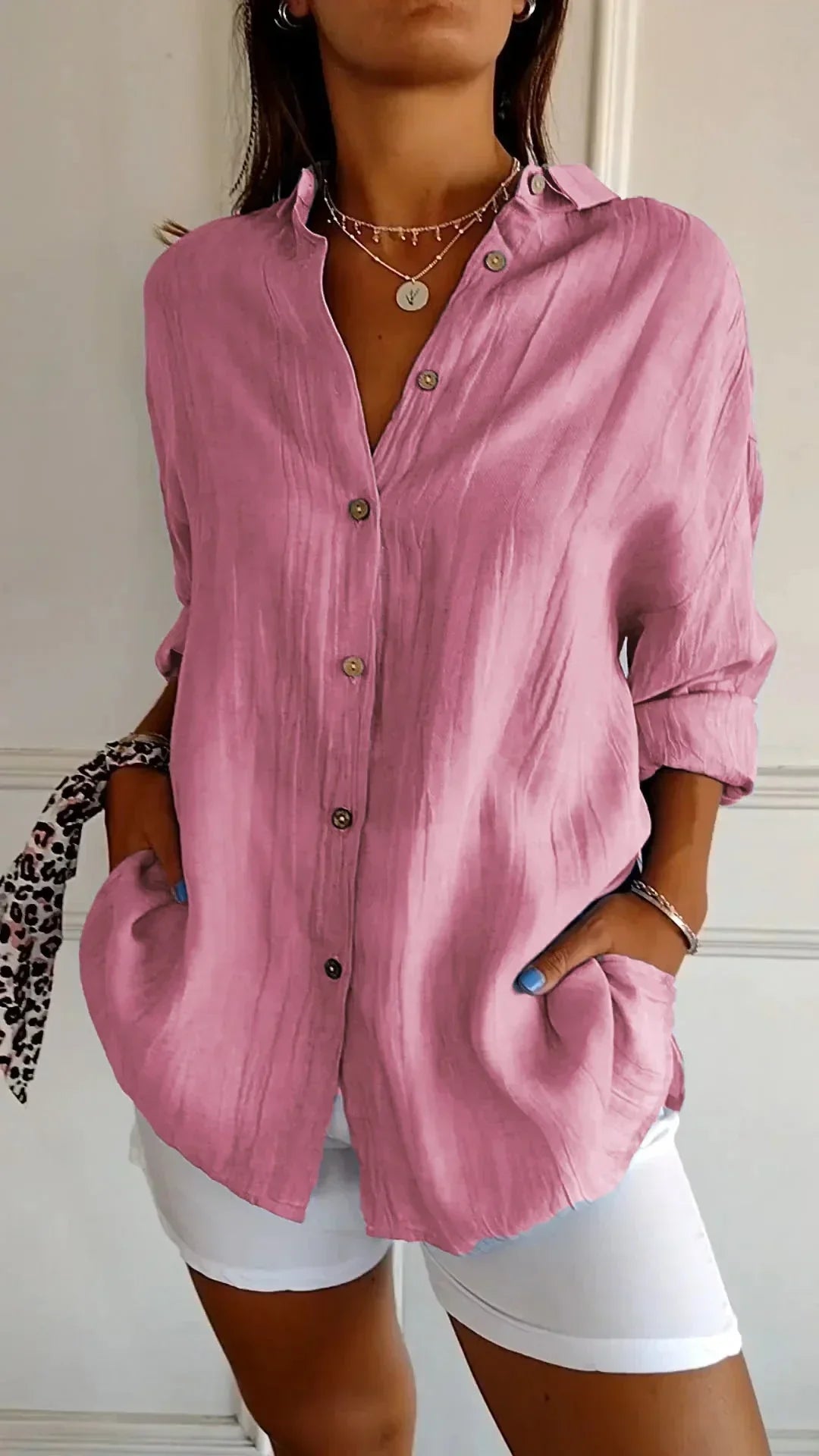 Auberis™ - High quality cotton blouse