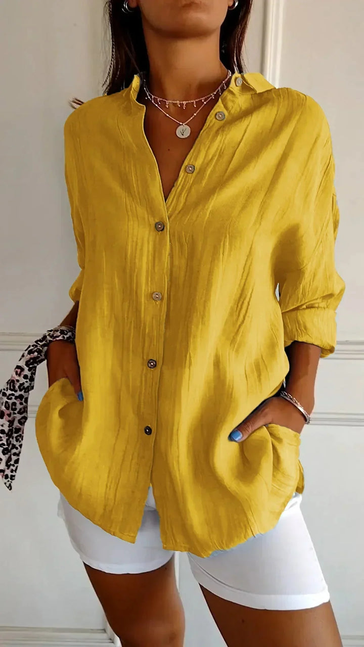 Auberis™ - High quality cotton blouse